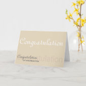 Herzlichen Glückwunsch zu Ihrer Werbeaktion Typogr Karte (Gelbe Blume)