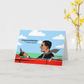 Herzlichen Glückwunsch zu New Car für Vater, Sport Karte (Gelbe Blume)