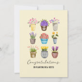 Herzlichen Glückwunsch zu New Zuhause on Planing N Karte (Vorderseite)