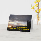 Herzlichen Glückwunsch zu Ordination anpassen Name Karte (Gelbe Blume)