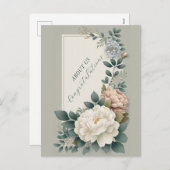 Herzlichen Glückwunsch zu uns Feiertagspostkarte (Vorne/Hinten)