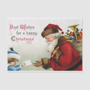 Herzlichen Glückwunsch zu Weihnachten! Seidenpapier