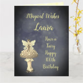 Herzlichen Glückwunsch zum 100. Geburtstag Karte (Gelbe Blume)