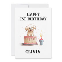 Herzlichen Glückwunsch zum 1. Geburtstag, Name & W