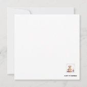 Herzlichen Glückwunsch zum 1. Geburtstag, Name & W Karte (Rückseite)