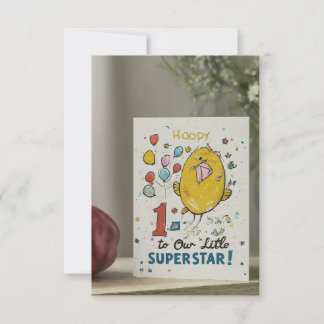 "Herzlichen Glückwunsch zum 1. Geburtstag zu unser Einladung