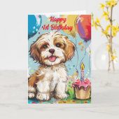 Herzlichen Glückwunsch zum 1. Karte (Gelbe Blume)