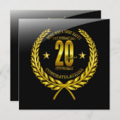 Herzlichen Glückwunsch zum 20. Jubiläum (Vorne/Hinten)