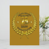 Herzlichen Glückwunsch zum 25. Jahrestag (Stehend Vorderseite)