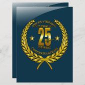 Herzlichen Glückwunsch zum 25. Jahrestag (Vorne/Hinten)