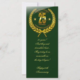 Herzlichen Glückwunsch zum 25. Jahrestag