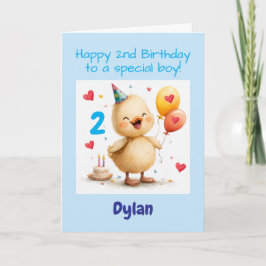 Herzlichen Glückwunsch zum 2. Geburtstag Junge, En Karte