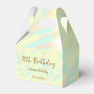 Herzlichen Glückwunsch zum 30. Geburtstag, gelb-or Geschenkschachtel