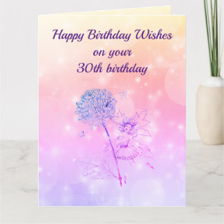 Herzlichen Glückwunsch zum 30. Geburtstag Karte