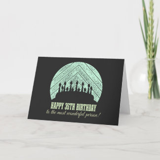 Herzlichen Glückwunsch zum 35. Geburtstag für die Karte