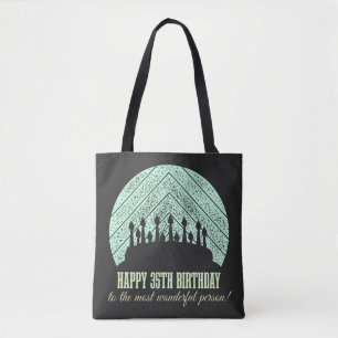 Herzlichen Glückwunsch zum 35. Geburtstag für die  Tasche