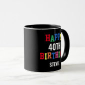 Herzlichen Glückwunsch zum 40. Geburtstag Personal Tasse (VorderseiteRechts)