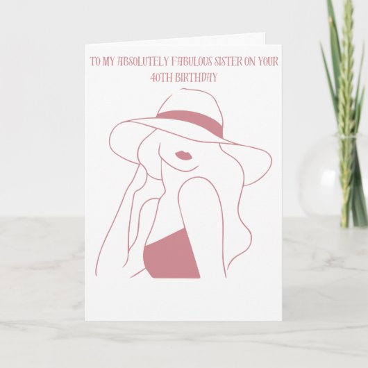 Herzlichen Glückwunsch zum 40. Geburtstag zu meine Karte (Vorderseite)