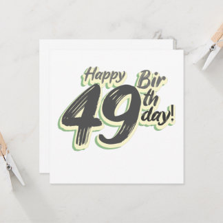 Herzlichen Glückwunsch zum 49. Geburtstag Schrifta Einladung