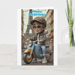 Herzlichen Glückwunsch zum 4. Geburtstag Karte