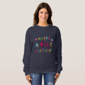 Herzlichen Glückwunsch zum 4. Geburtstag Sweatshirt (Vorne ganz)