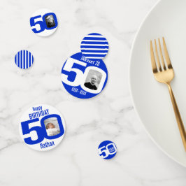Herzlichen Glückwunsch zum 50. Geburtstag Foto bla Konfetti