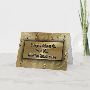 Herzlichen Glückwunsch zum 50. Hochzeitstag Karte