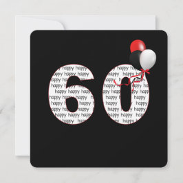 Herzlichen Glückwunsch zum 60. Geburtstag auf schw Einladung