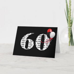 Herzlichen Glückwunsch zum 60. Geburtstag auf Schw Karte