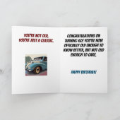 Herzlichen Glückwunsch zum 60. Geburtstag der Alte Karte (Innenseite)