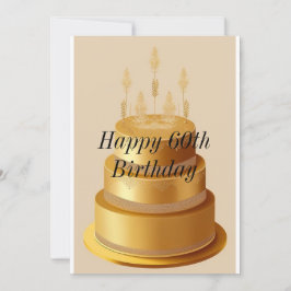 Herzlichen Glückwunsch zum 60. Geburtstag Einladung