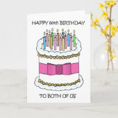 Herzlichen Glückwunsch zum 60. Geburtstag Karte (Gelbe Blume)