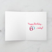 Herzlichen Glückwunsch zum 60. Geburtstag! Karte (Innenseite)