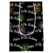 Herzlichen Glückwunsch zum 60. Geburtstag! Mittlere Geschenktüte (Rückseite)