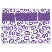 Herzlichen Glückwunsch zum 60. Geburtstag Zahlenmu Große Geschenktüte (Rückseite)