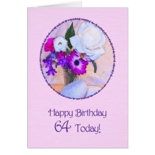 Herzlichen Glückwunsch zum 64. Geburtstag mit eine