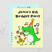 Herzlichen Glückwunsch zum 6. Geburtstag ( Ich bin Einladung (Vorne/Hinten)