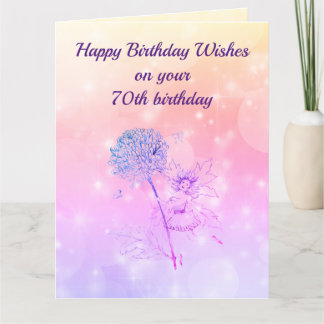 Herzlichen Glückwunsch zum 70. Geburtstag Karte