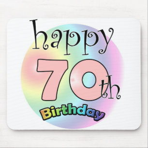 Herzlichen Glückwunsch zum 70. Geburtstag (Rose) Mousepad