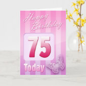 Herzlichen Glückwunsch zum 75. Geburtstag Grand Mo Karte (Gelbe Blume)