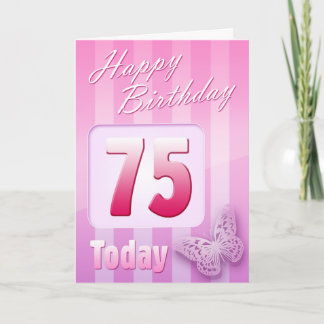 Herzlichen Glückwunsch zum 75. Geburtstag Grand Mo Karte