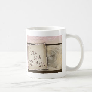 Herzlichen Glückwunsch zum 80. Geburtstag auf altm Kaffeetasse