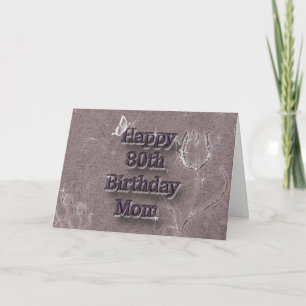 Herzlichen Glückwunsch zum 80. Geburtstag Karte
