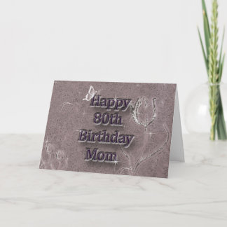 Herzlichen Glückwunsch zum 80. Geburtstag Karte