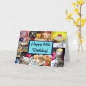 Herzlichen Glückwunsch zum 84. Geburtstag Karte (Gelbe Blume)