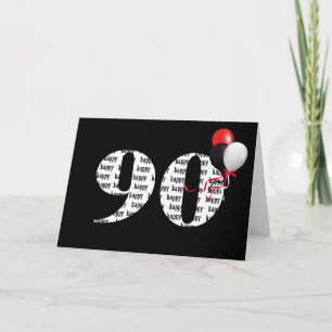 Herzlichen Glückwunsch zum 90. Geburtstag auf Schw Karte