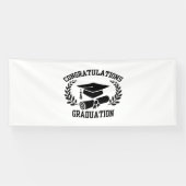 Herzlichen Glückwunsch zum Abschluss 4x10 Vinyl Ba Banner (Horizontal)