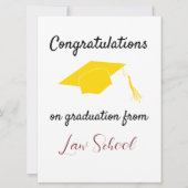 Herzlichen Glückwunsch zum Abschluss aus der Law S (Vorderseite)