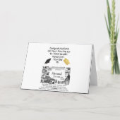 Herzlichen Glückwunsch zum Abschluss der 1. Klasse Karte (Rückseite)