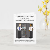 Herzlichen Glückwunsch zum Abschluss der Informati Karte (Gelbe Blume)